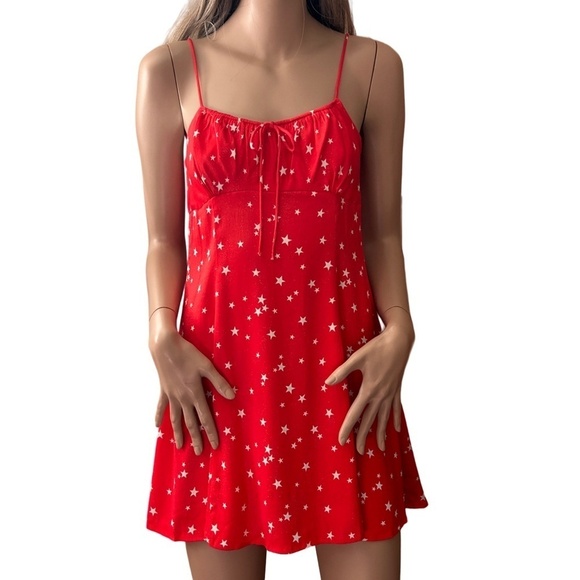 ZARA Star Summer Sun Swing Mini Dress Tunic Ruched Empire bust Milkmaid NWOT - Picture 3 of 15